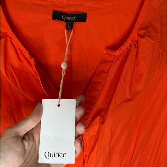 NWT NEW Quince Organic Cotton Poplin Tiered Maxi Dress - Picture 4 of 7